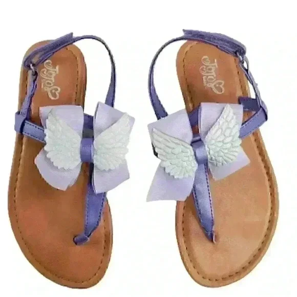 Jojo Siwa Angel Wings Purple Violet Sandals Women' - Picture 6 of 6